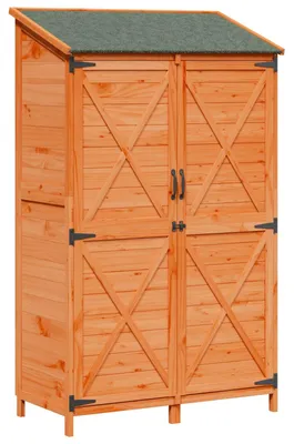 Obrázok produktu pre Záhradný prístrešok Hnedá 106 x 56 x 176,5 cm Kompozitné drevo