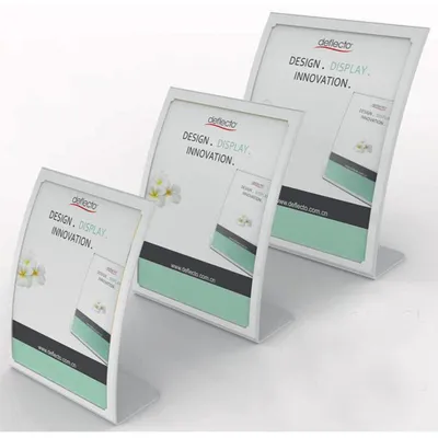 Image de Support de table Deflecto®, arqué, pour DIN A6, design élégant, blanc