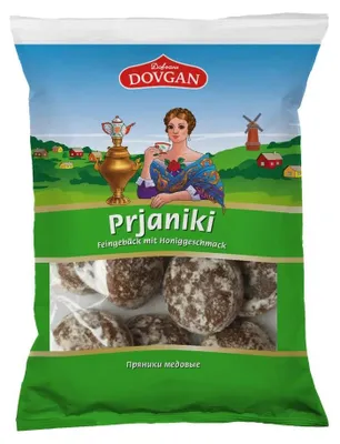 Produktbild von DOVGAN Prjaniki Feingebäck mit Honiggeschmack 250g