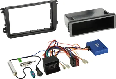Produktbild von 2-DIN Kit mit Fach passend für Seat/Skoda/VW Fahrzeuge CAN/Antenne