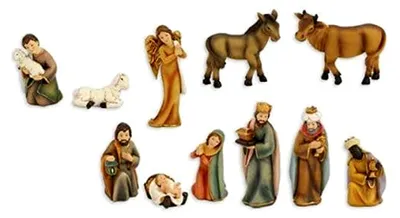 Produktbild von Krippenfiguren, 11-teiliges Set für 8 cm Figuren
