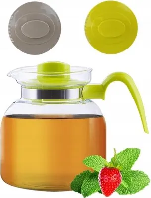 Zdjęcie produktu dla Termisil Szklany Dzianek 1,85 L Do Kawy, Herbaty, Ziołów, Odporny Na Wysokie Temperatury, Polerowany