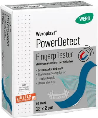 Produktbild von Weroplast PowerDetect Fingerpflaster 12 x 2 cm, detektierbar, 50 Stk/Pkg