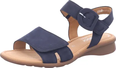 Produktbild von Gabor Sport Sandale blau Weite G mit 15mm Absatzhöhe, flexibler Laufsohle und Klettverschluss