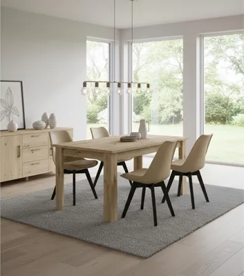 Obrázek produktu pro Stůl - Leobert - dub artisan/artisan dubové nohy - 120 x 80 x 75 cm