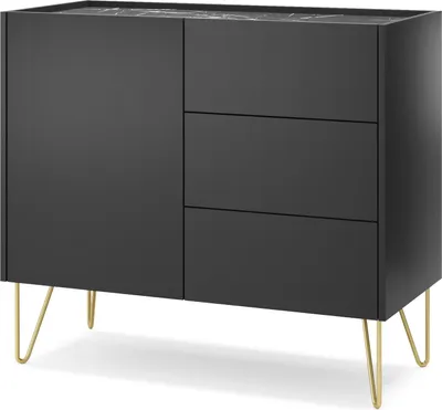Produktbild von Wohnzimmerschrank Harmony Ksz97 Kommode 1 Tür 3 Schubladen