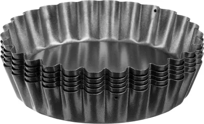 Immagine prodotto di GastroMax 8520 Stampo per tartellette GastroMax, Acciaio al carbonio, grigio, set di 4 pezzi