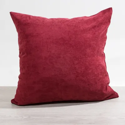 Produktbild von Kissen Deko von Lysel - rot Uni Jerada 50x50 Polyester kissenbezug Dekokissen