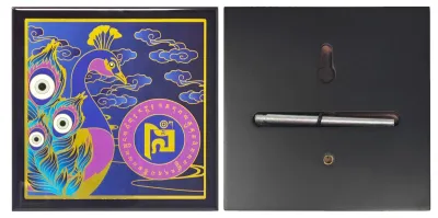 Produktbild von Feng Shui Dekoration mit der "Magic Peacock" Wandplatte