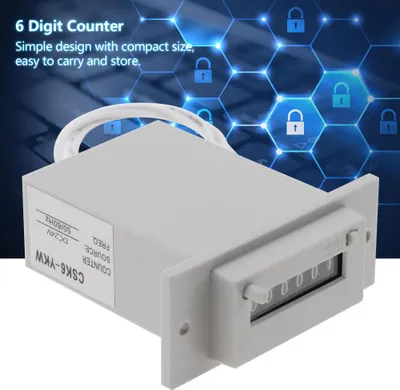 Obrázek produktu pro CSK6-YKW 6místný elektromagnetický čítač impulsů AC110V / AC220V / DC24V (#03)