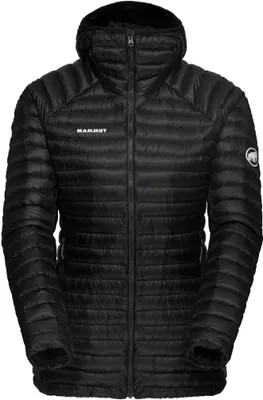 Schwarze Aenergy IN Kapuzenjacke für Damen von Mammut; isolierend und leicht.