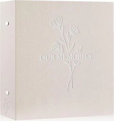 Produktbild von Großes Fotoalbum Leinen 10x15 600 Fotos Beige Memories Festhalten Beige