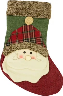 Zdjęcie produktu dla Pończocha świąteczna XL Santa boot do wypełnienia 45 cm - 3D Father Christmas Santa