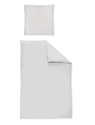 Produktbild von Irisette GmbH & Co. KG Mako-Satin uni Bettwäsche Set uni Paris 8000 Farbe grau Größe 200 x 200cm