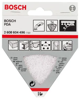 Produktbild von Reinigungsvlies für Dreieckschleifer, 93 mm, ohne Korn