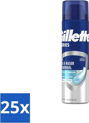 Produktbild von Gillette Series – Rasiergel – Für empfindliche Haut – 200 ml - Vorteilspack - 25 Stücke