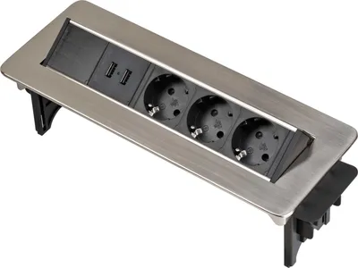 Produktbild von Brennenstuhl Tischsteckdosenleiste  Indesk Power 3x 2xUSB