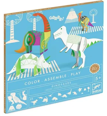 Obrázok produktu pre Djeco – maľovanie a vkladanie: dinosaury