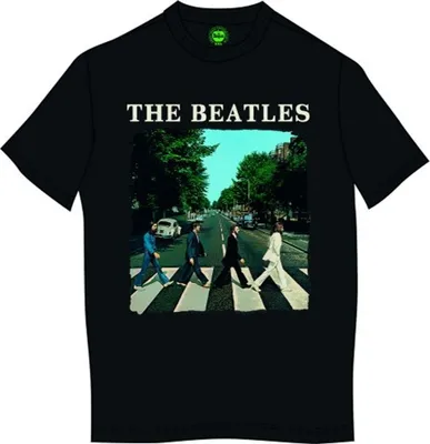 Produktbild von The Beatles Abbey Road & Logo Black S T-Shirt