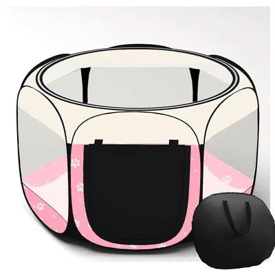 Imagen del producto de Valla plegable para mascotas, ideal para gatos y perros