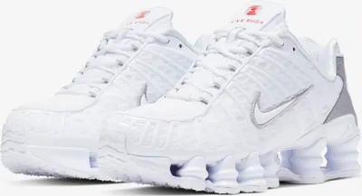 Zdjęcie produktu dla Nike Shox TL "White Metallic Silver Max Orange" Biały, Rozmiar: 47,5