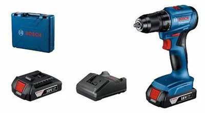 Obrázok produktu pre Bosch GSR 185-LI Professional, Pištoľová vŕtačka, Striedavý, Modrá, 1,3 cm, 1900 ot/min, 3,5 cm