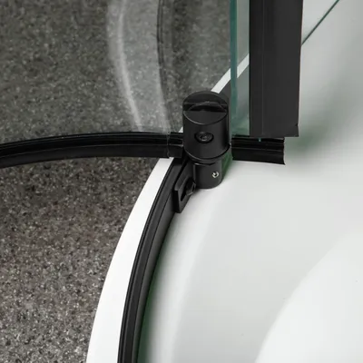Zdjęcie produktu dla Kabina prysznicowa Kerra Splash BLACK 80cm, bez brodzika