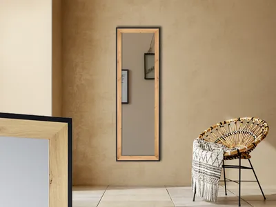 Produktbild von Ganzkörper Wandspiegel Branda Rahmen Eiche 50x150cm