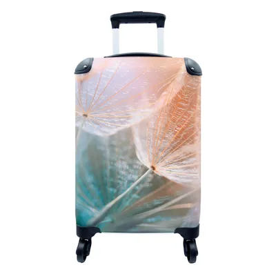 Produktbild von MuchoWow® Koffer Handgepäck Trolley Rollkoffer Kleine Reisekoffer mit 4 Rollen - Blume - Löwenzahn - Pflanze - Cabin Size < 55x40x23 cm & 55x40x20 cm - Fotokoffer - Kabinenkoffer - Boardgepäck - Reise-Box - Reisekoffer - Reisegepäck - Koffer mit Bild - Trolley für Kinder