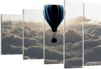 Produktbild von Bild auf Leinwand - Leinwandbild - Wolke Ballon Himmel - 150x100cm - Wand Bild - Wanddeko - Leinwanddruck - Bilder - Kunstdruck - Wanddekoration - Leinwand bilder - Wandkunst - EG150x100-3577
