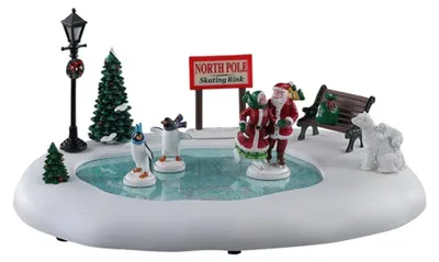 Productafbeelding van North pole skating rink b/o (4.5v) kerstfiguur LEMAX