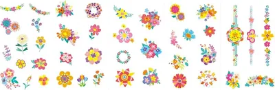 Image de Stickers À Ongles, Fleurs