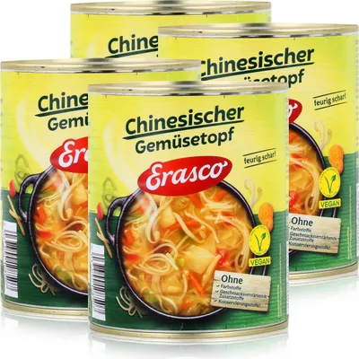 Produktbild von Erasco Chinesischer Gemüsetopf 800g Fertigessen (4er Pack)