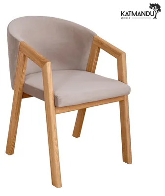 Productafbeelding van Esszimmerstoel Forio Avelina 9611, beige, van massief eikenhout