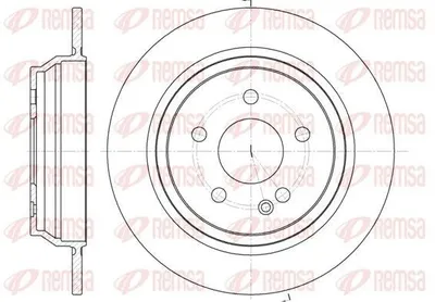 Produktbild von 2x REMSA Bremsscheibe 6678.00 hinten passend für MERCEDES-BENZ VIANO (W639)