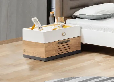 Obrázok produktu pre Skye Decor, kvalitná nočná skrinka (3 kusy), farba saphírový buk, rozmer 110 cm | 100% melamín