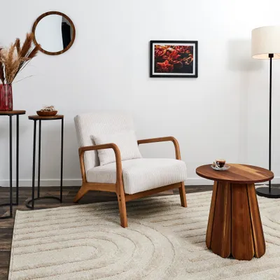 Image de Fauteuil Salon Cotele Scott Beige