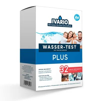 Produktbild von Ivario Plus Wassertest, Testung 32 trinkwasserrelevanter Parameter