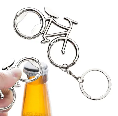 Fahrrad-Flaschenöffner-Schlüsselanhänger, 1 Stück, Zinklegierung