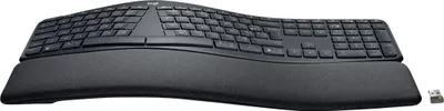 Productafbeelding van Logitech ERGO K860, verdeeld toetsenbord voor zakelijk gebruik - Toetsenbord - draadloos - Bluetooth LE - AZERTY - Frans - Grijs