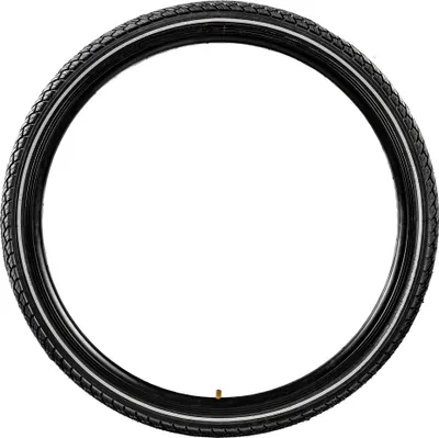 Image de Pneu de vélo Zündapp Trekking City 1, noir réfléchissant, 26 x 1,75"