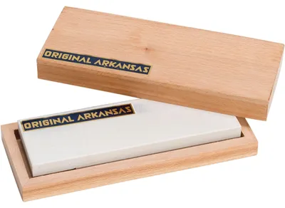 Produktbild von Arkansas Abziehstein in Holzdose