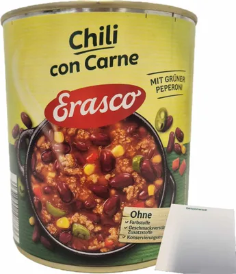 Produktbild von Erasco Chili con Carne (800g Dose) + usy Block
