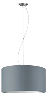 Produktbild von Home Sweet Home Hängeleuchte Deluxe mit Lampenschirm, E27, grau, 50cm