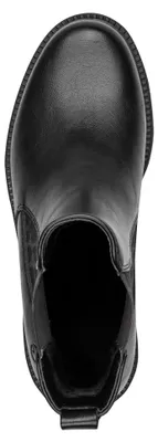 Produktbild von Tamaris Damen Stiefelette Chalsea Leo-Look Blockabsatz Vegan 1-25483-45, Größe:41 EU, Farbe:Schwarz