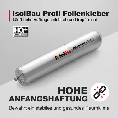 Isolbau Folienkleber 600 ml EPDM 1 Stück Dichtkleber Dampfbremse Dampfsperre
