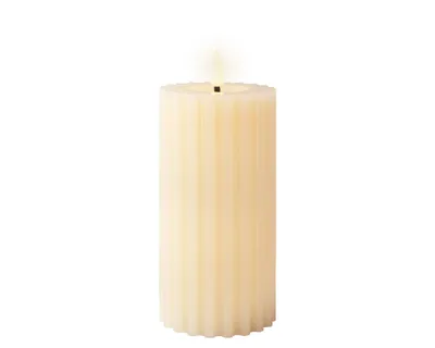 Obrázok produktu pre Lumineo LED vosková sviečka Cream cream white Ø 7 cm výška 17,3 cm teplá biela vnútorná