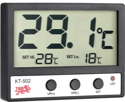 Zdjęcie produktu dla Cyfrowy termometr LCD do akwarium z rybami Wskaźnik temperatury wody ¡ã C / ¡ã F Alarm wysokiej / niskiej temperatury