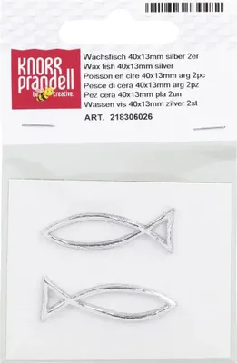Produktbild von Knorr Prandell|Baier und Schneider Wachsfisch 40x13mm silber 2er Sonstige