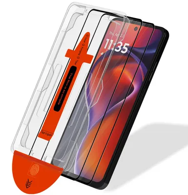Produktbild von 2-Pack Motorola Moto G15 Power Displayschutzfolie - Gehärtetes Glas | [Automatische Installation] - Blasenfrei